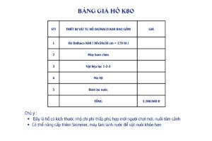 Hồ Cá Cảnh Dathaco K80 Lọc Vách